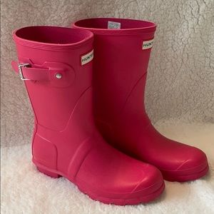 Hunter Original Short boots Bright Pink 7
